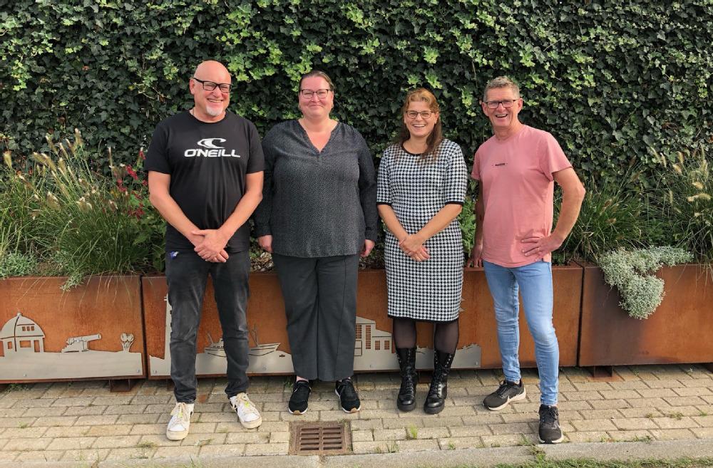 Remco Kanteman, Yvonne Kapitein, Nancy Hoffman en Ronald Weistra