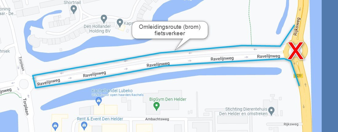 omleidingsroute-brom-fietsverkeer
