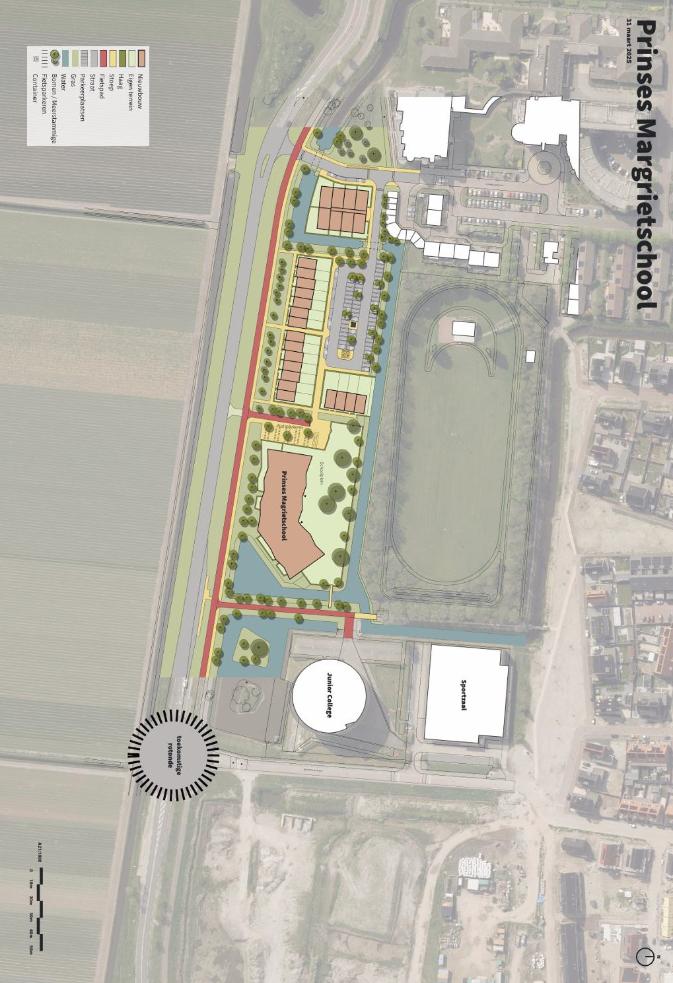 Situatietekening Prinses Margrietschool